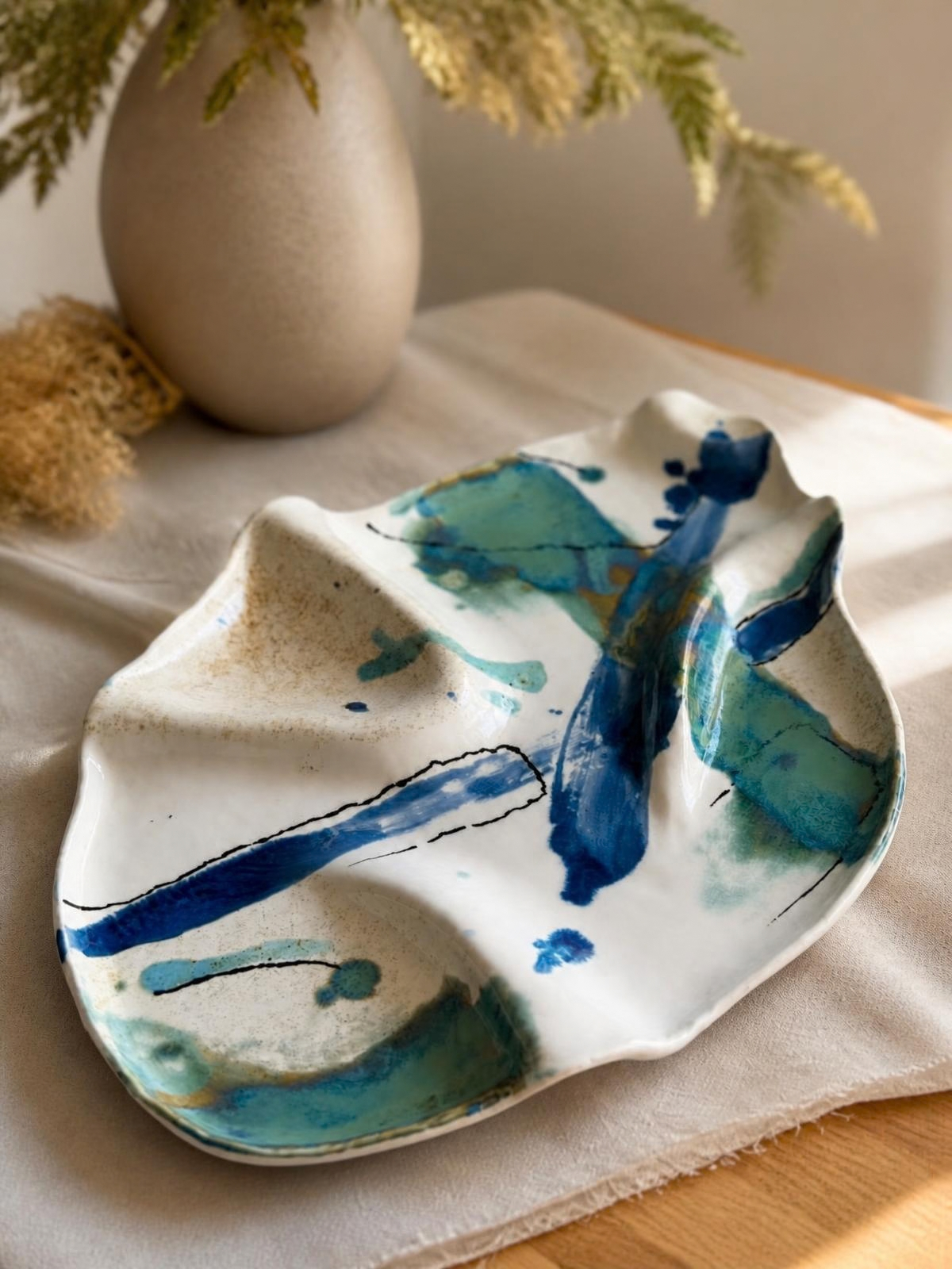 Canvas Abstract Platter - Image 2